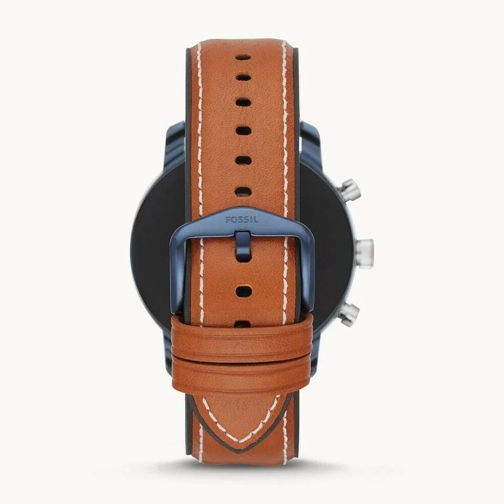 $275 MSRP | Fossil FTW4016 Gen 4 Smartwatch Explorist HR Tan Leather
